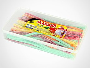 پاستیل مارابو لوله ای شکری 1500 گرمی